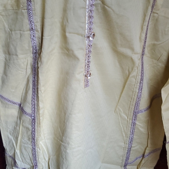 Lemon Yellow Pakistani Kurta by Sapphire FINAL PRICE - Picture 8 of 13